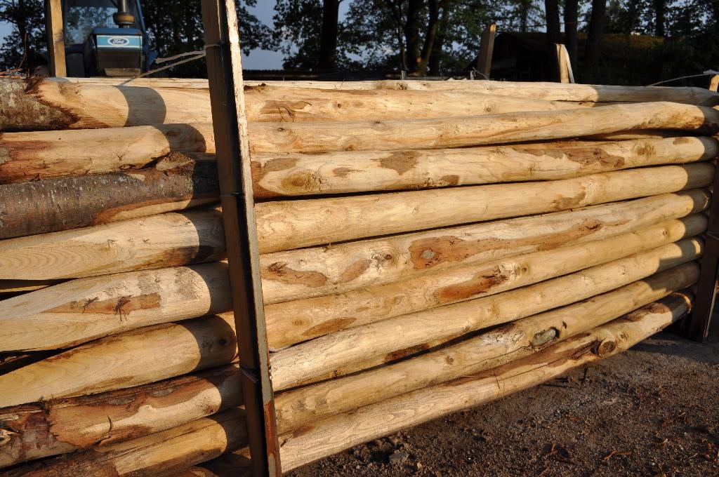 Kastanje palen, Ophalen, Nieuw, 250 cm of meer, Palen