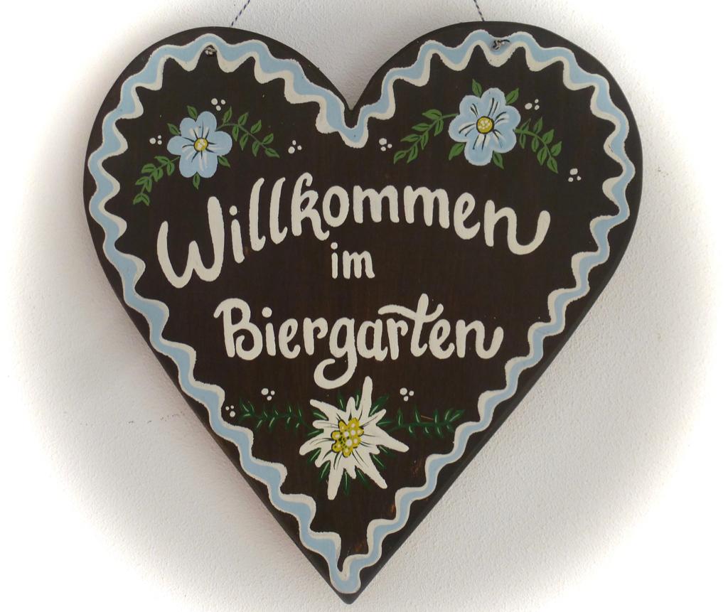 Handgeschilderd houten bord Lebkuchen / Biergarten / Kerst, Nieuw, DeKameraadschap, Dj.kammeraat@telfort.nl, Bergenhuizen 6