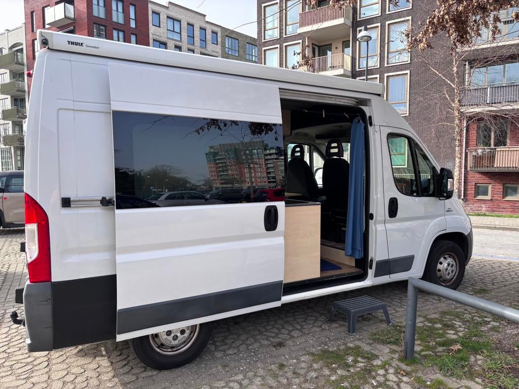 Camperbus Fiat Ducato zelfbouw, Chemisch toilet, Standaard zit, Fiat, Luifel