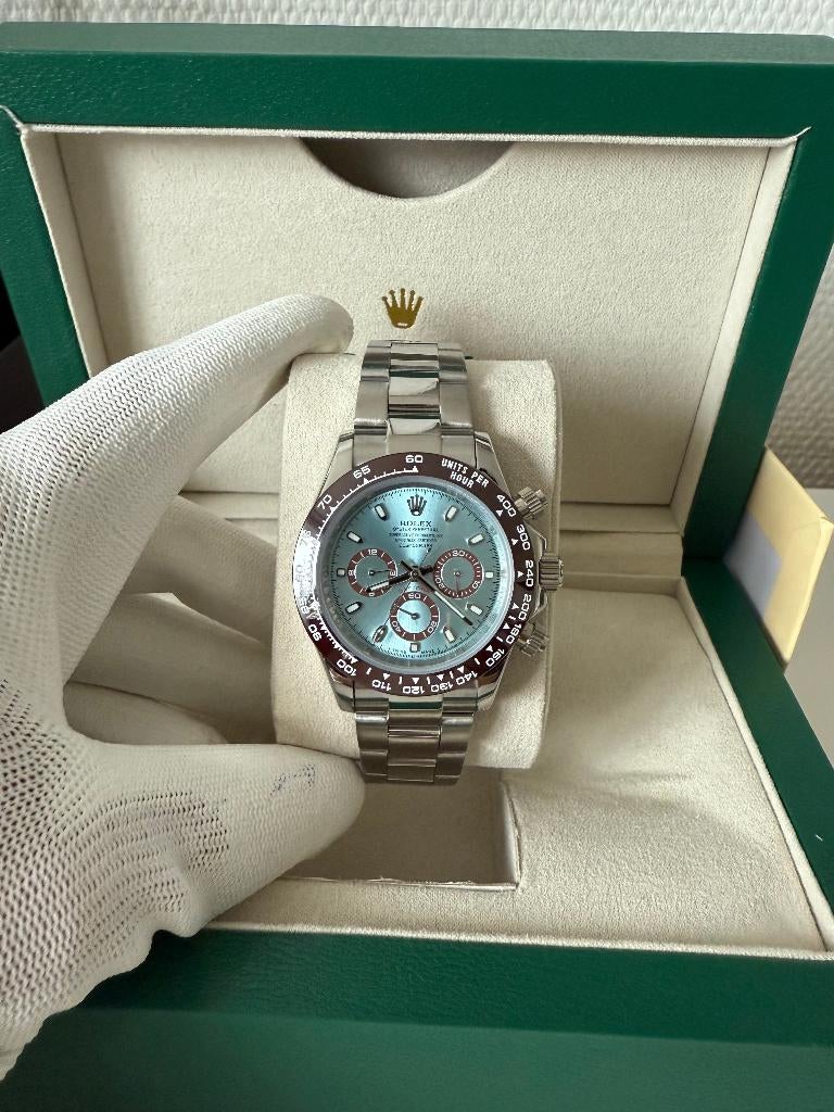 Rolex Daytona Platinum Dial 40MM automatisch, Staal, Polshorloge, Nieuw, Ophalen of Verzenden