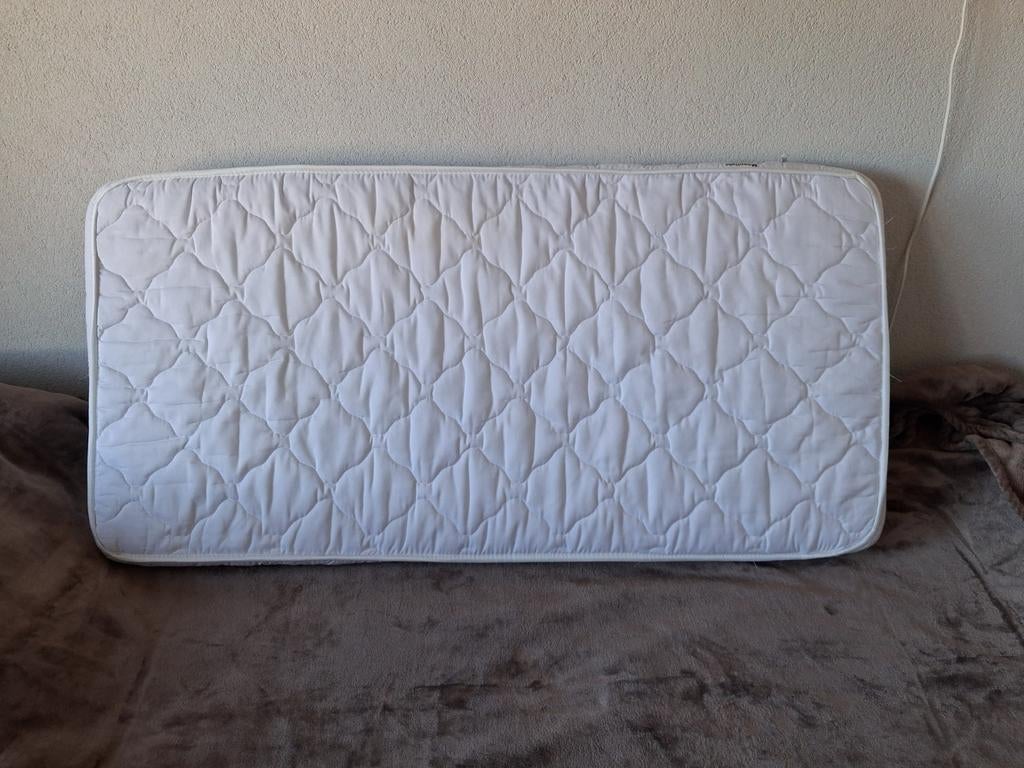 Matras voor ledikant/campingbedje 1.20m x60cm, Ophalen, Jongetje of Meisje, Wit, Overige typen