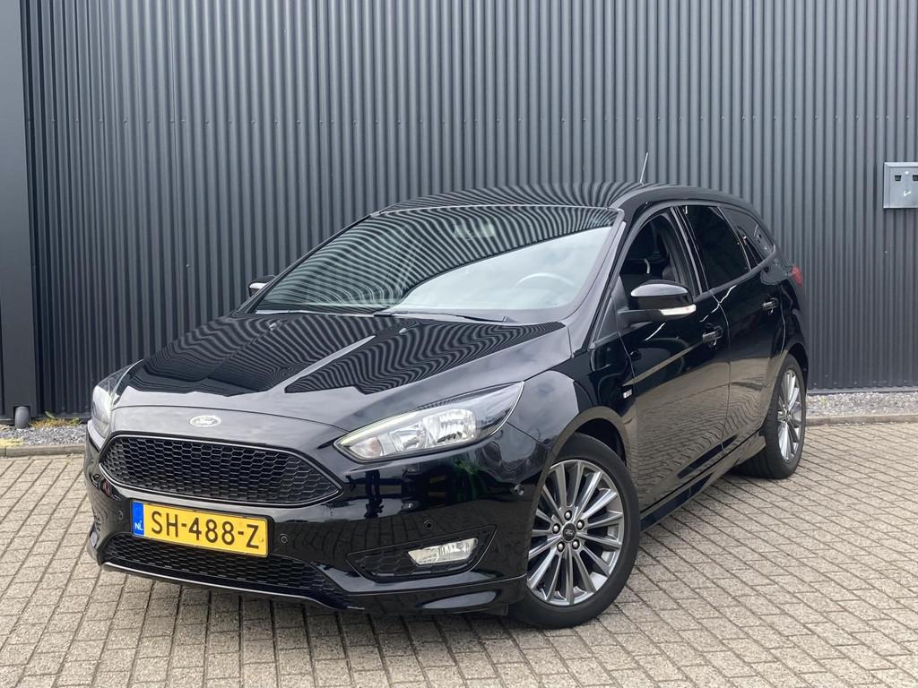 Ford Focus 1.0 Ecoboost 125 pk ST-Line Wagon Navigatie - App, Gebruikt, Bluetooth, Zwart, Origineel Nederlands