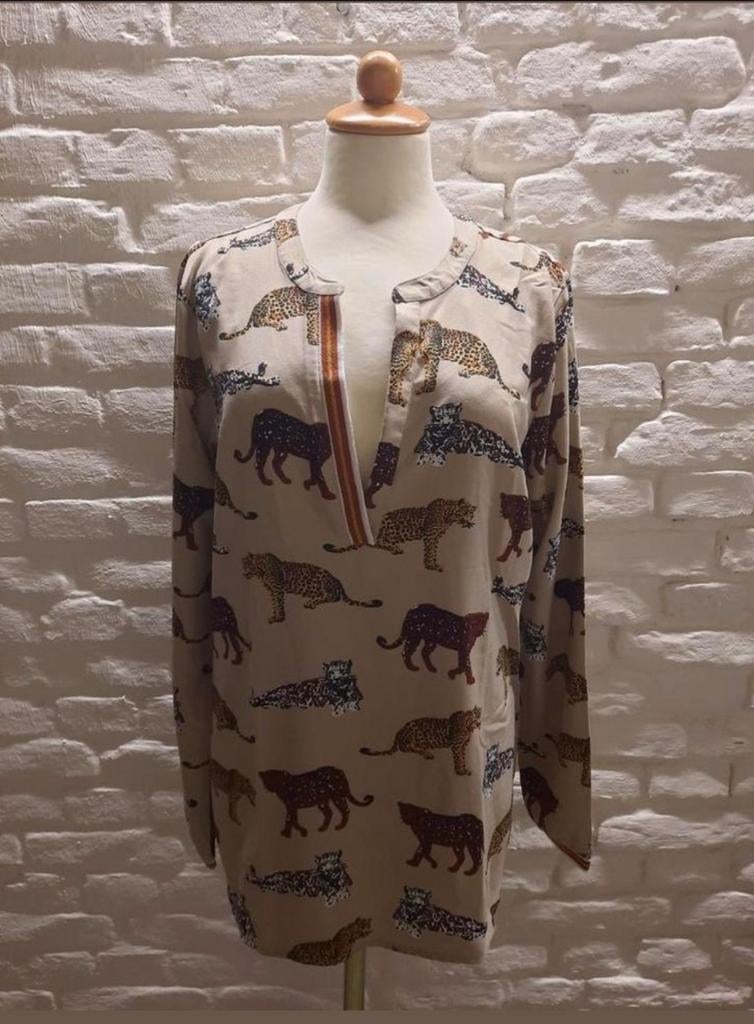 CL Essentials Blouse Maat 40, Kleding | Dames, Blouses en Tunieken, Zo goed als nieuw, Maat 38/40 (M), Beige, Verzenden