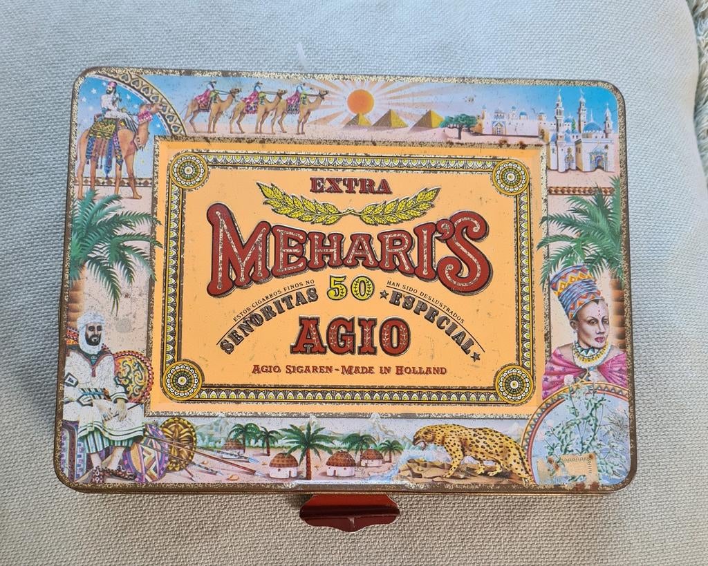 Oud blik MEHARIS AGIO 50 st.Extra senoritas sigaren, Ophalen of Verzenden, Gebruikt, Overige, Overige merken