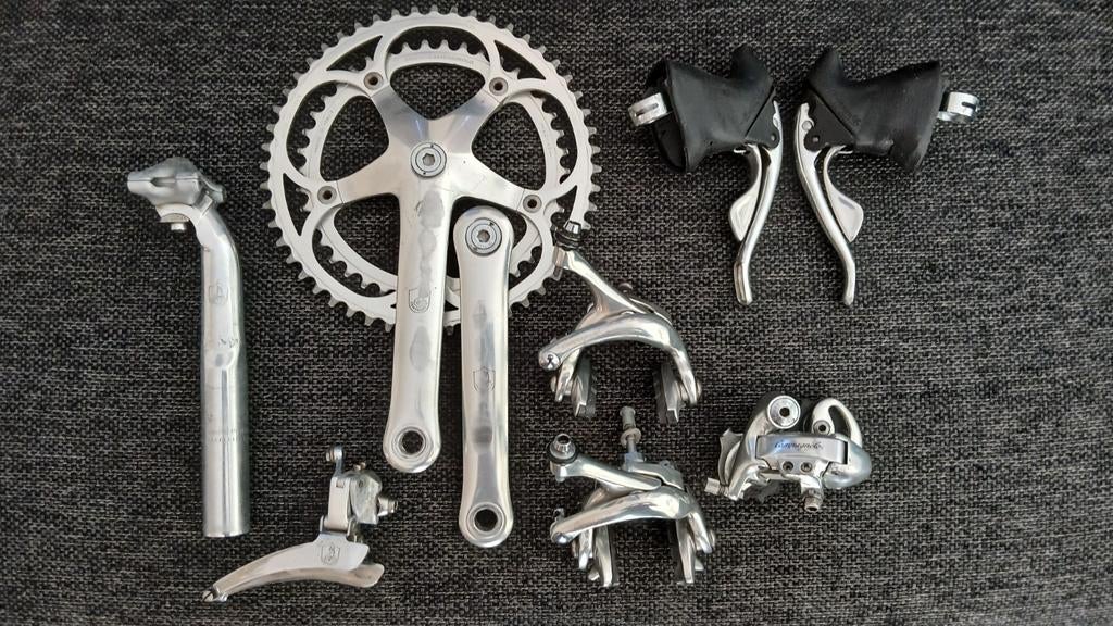 Campagnolo C-Record Onderdelengroep - Vintage Racefiets, Fietsen en Brommers, Fietsonderdelen, Gebruikt, Overige typen, Ophalen of Verzenden