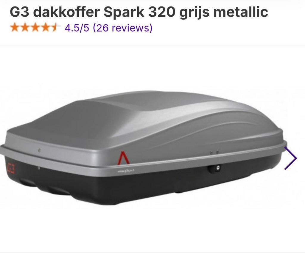 G3 dakkoffer en G3 dakdragers, Ophalen, Zo goed als nieuw