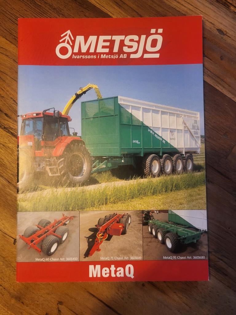 tractor folder METSJÖ kippers, Ophalen of Verzenden, Zo goed als nieuw