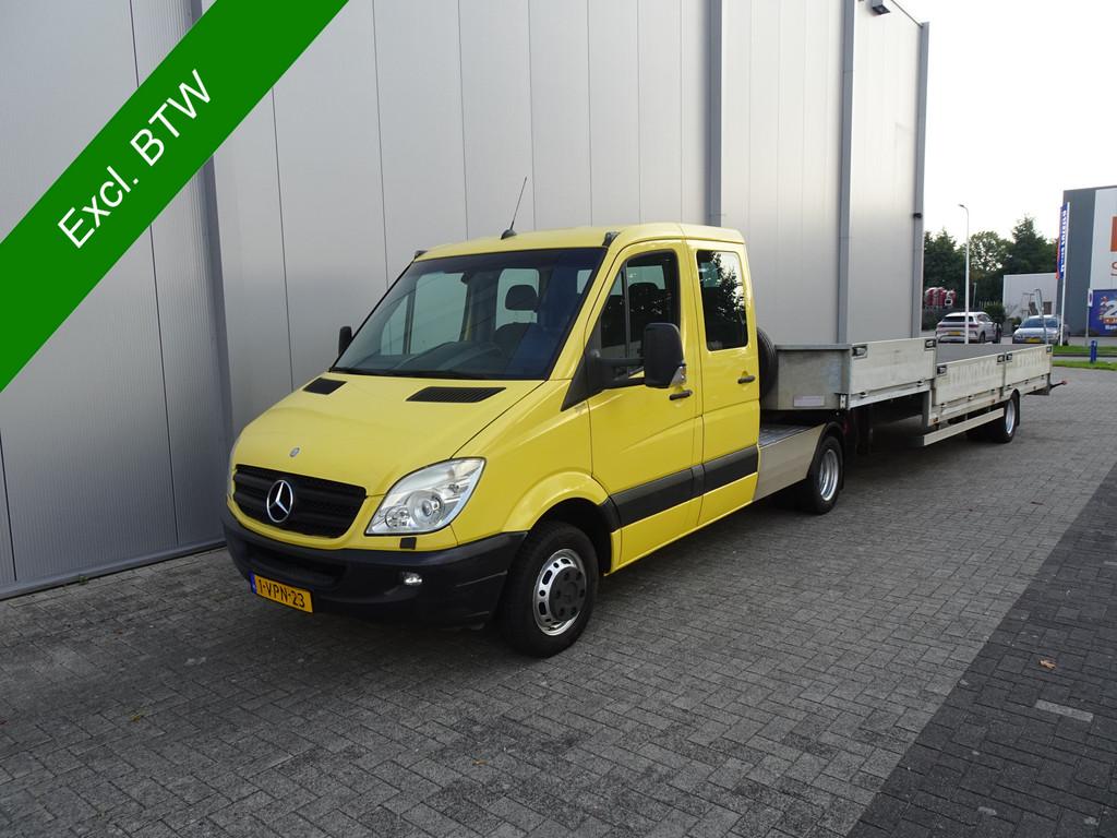 Mercedes-Benz Sprinter 518 3.0 CDI 366 DC be trekker met kui, Auto's, Bestelauto's, Automaat, Euro 5, Gebruikt, Zwart
