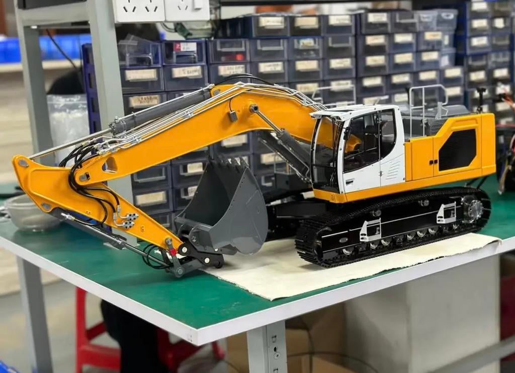 Bouwkit hydraulische rupskraan Lesu RC 1/14, Ophalen of Verzenden, Nieuw