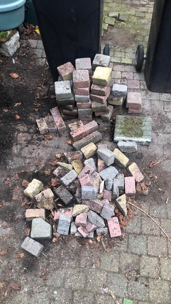 Gratis klinkers, stenen, tegels, Ophalen, Gebruikt, Beton, Klinkers