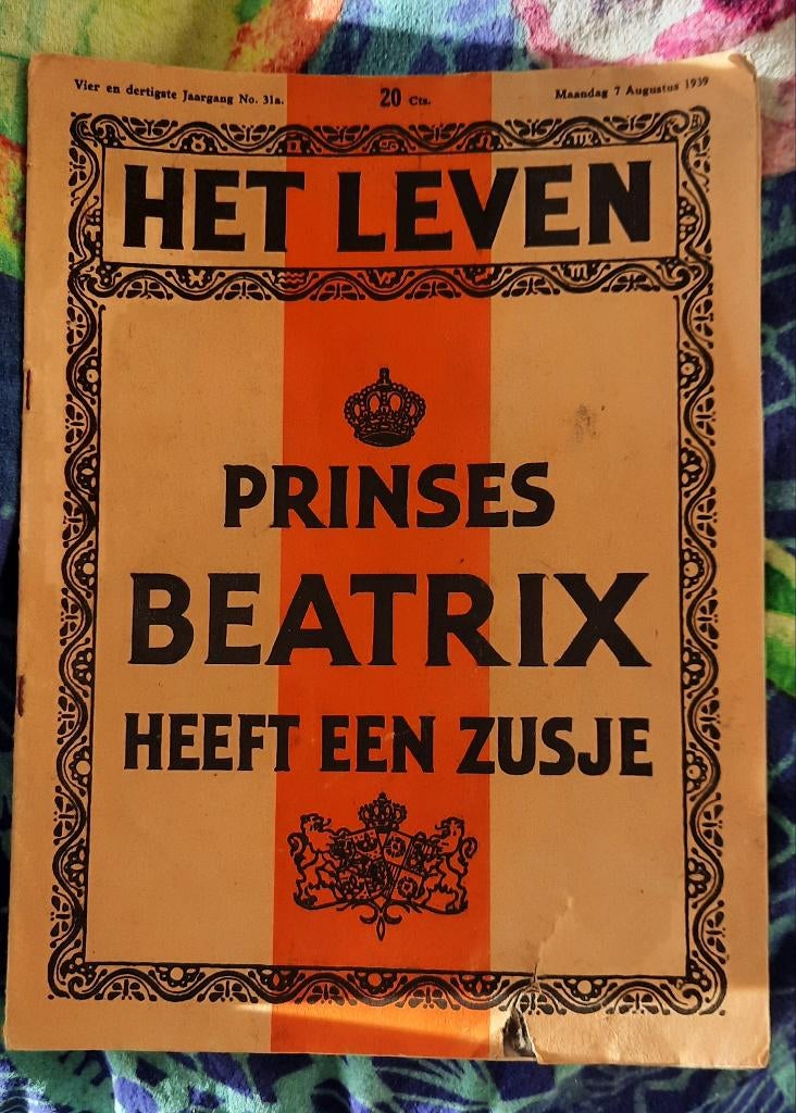 het leven - prinses beatrix heeft een zusje, Verzamelen, Koninklijk Huis en Royalty, Ophalen of Verzenden, Gebruikt, Nederland