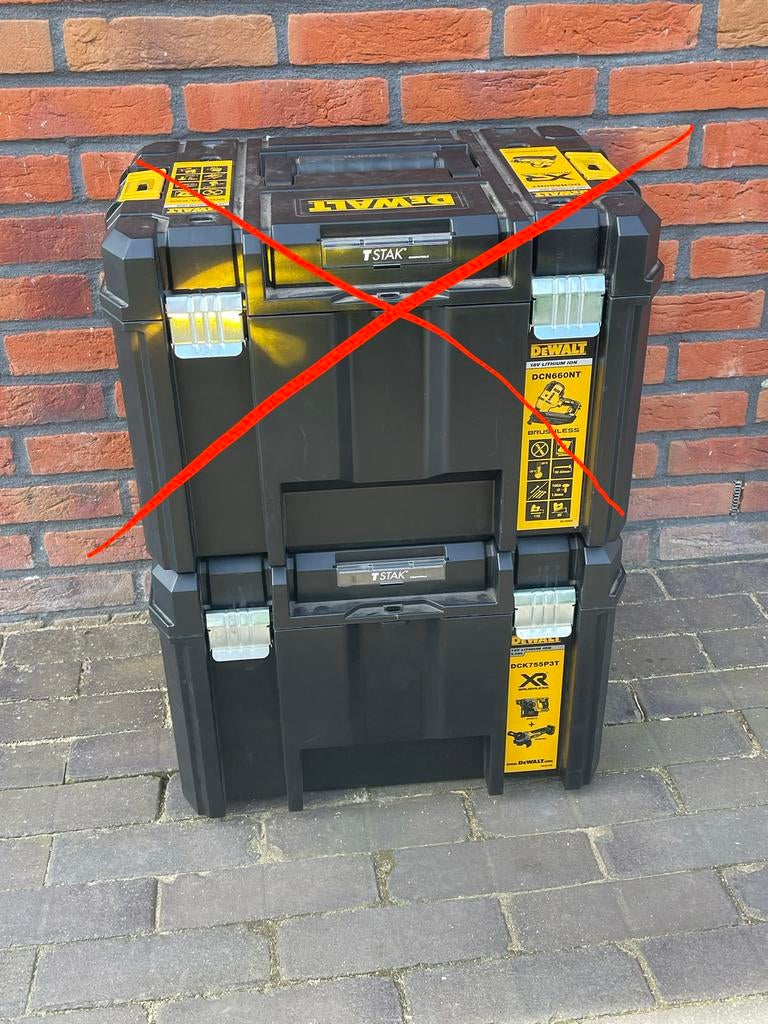 1 DeWalt T-stak IV gereedschapskoffer met inlay, Ophalen, Gebruikt