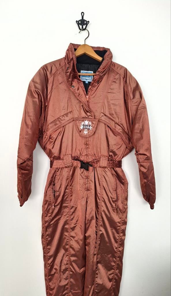 Vintage skipak 40/42 retro fout après-ski carnaval klunen, Overige merken, 160 tot 180 cm, Ophalen of Verzenden, Zo goed als nieuw