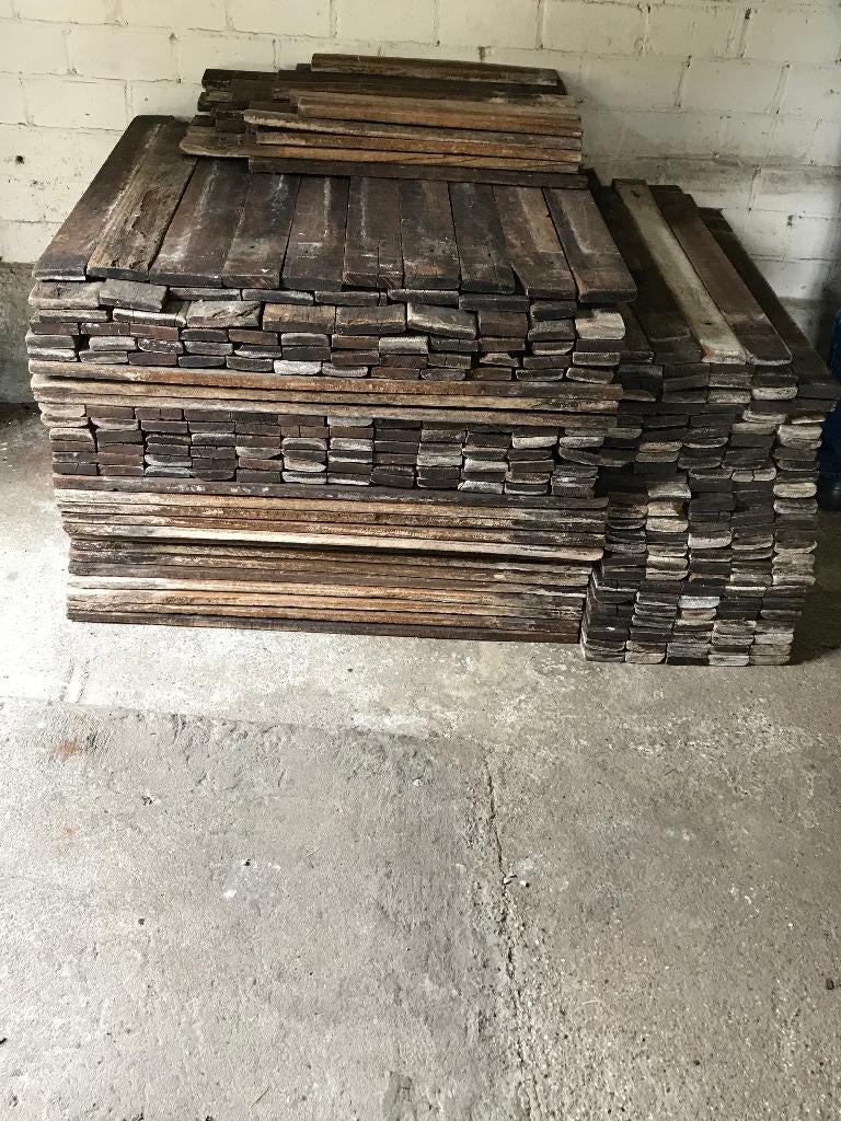 Azobe planken, Tuin en Terras, Palen, Balken en Planken, Gebruikt, Planken, Minder dan 180 cm, Hardhout, Ophalen