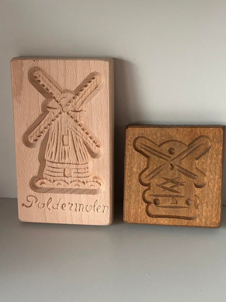 2 kleine houten speculaasplanken, Ophalen of Verzenden