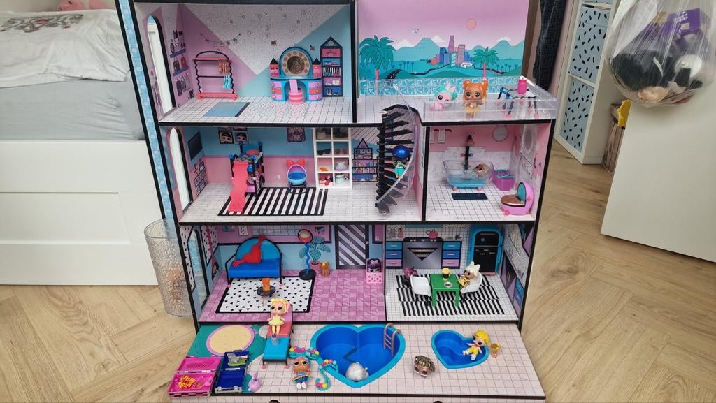 LOL Surprise Huis Maison - Compleet met accessoires, Ophalen, Gebruikt, Poppenhuis