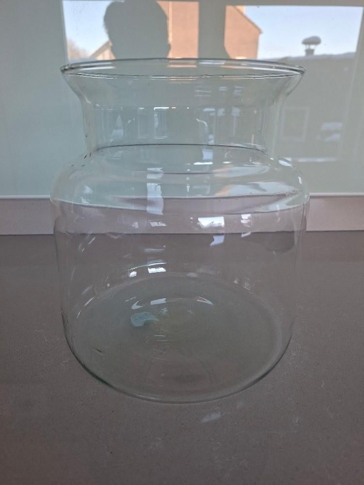 grote vaas, Overige kleuren, Ophalen of Verzenden, Minder dan 50 cm, Glas