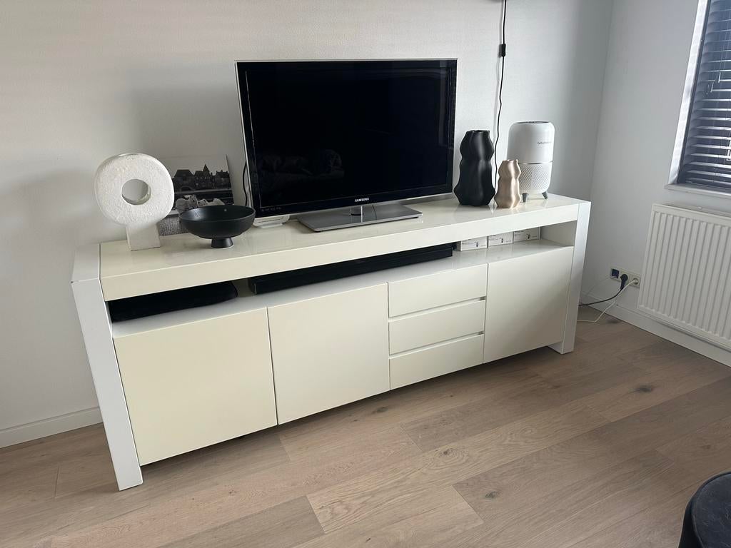 Wit dressoir Goossens, Ophalen, Overige materialen, Gebruikt, 200 cm of meer