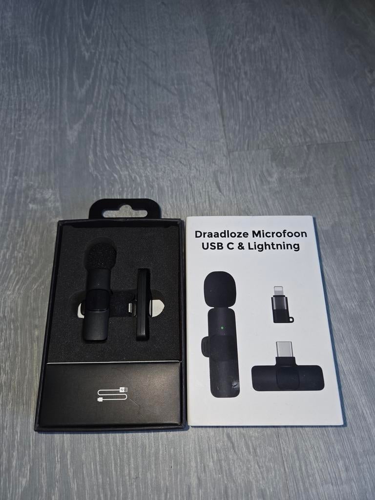 Draadloze microfoon, streaming microfoon, disco lampen, Ophalen of Verzenden