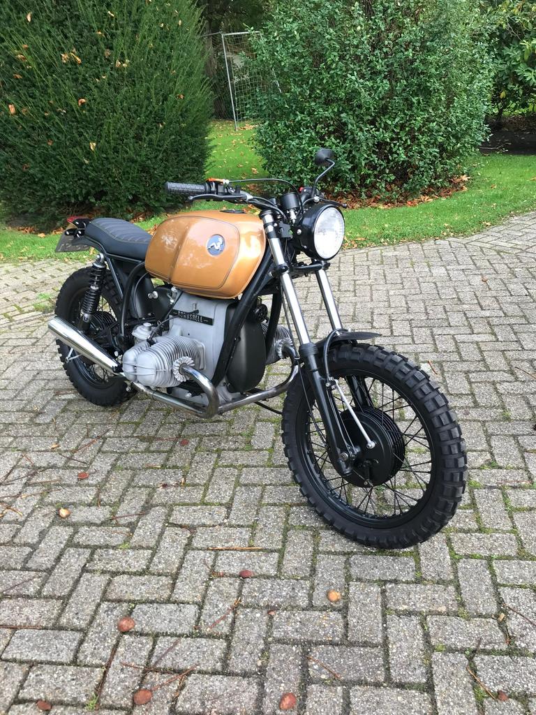 Unieke Caferacer BMW Custom R75-5, 2 cilinders, 745 cc, Sportuitlaat, Particulier