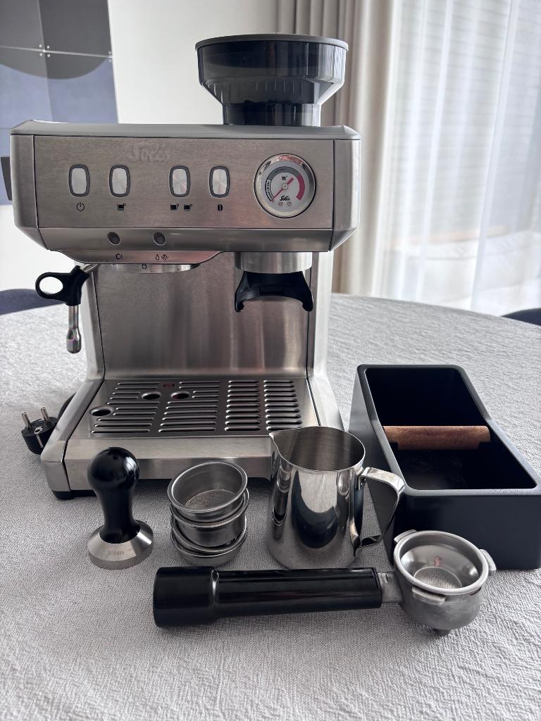 Solis Grind & Infuse Compact RVS, Ophalen, Espresso apparaat, Koffiebonen, Zo goed als nieuw
