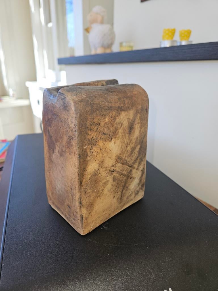 Mobach Keramiek Blok Vaasje - Unica, Antiek en Kunst, Antiek | Keramiek en Aardewerk, Ophalen of Verzenden