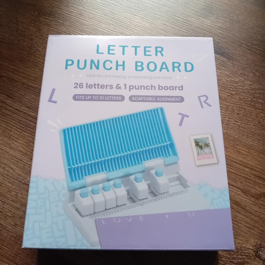 Letter bord punch board, Ophalen of Verzenden, Nieuw