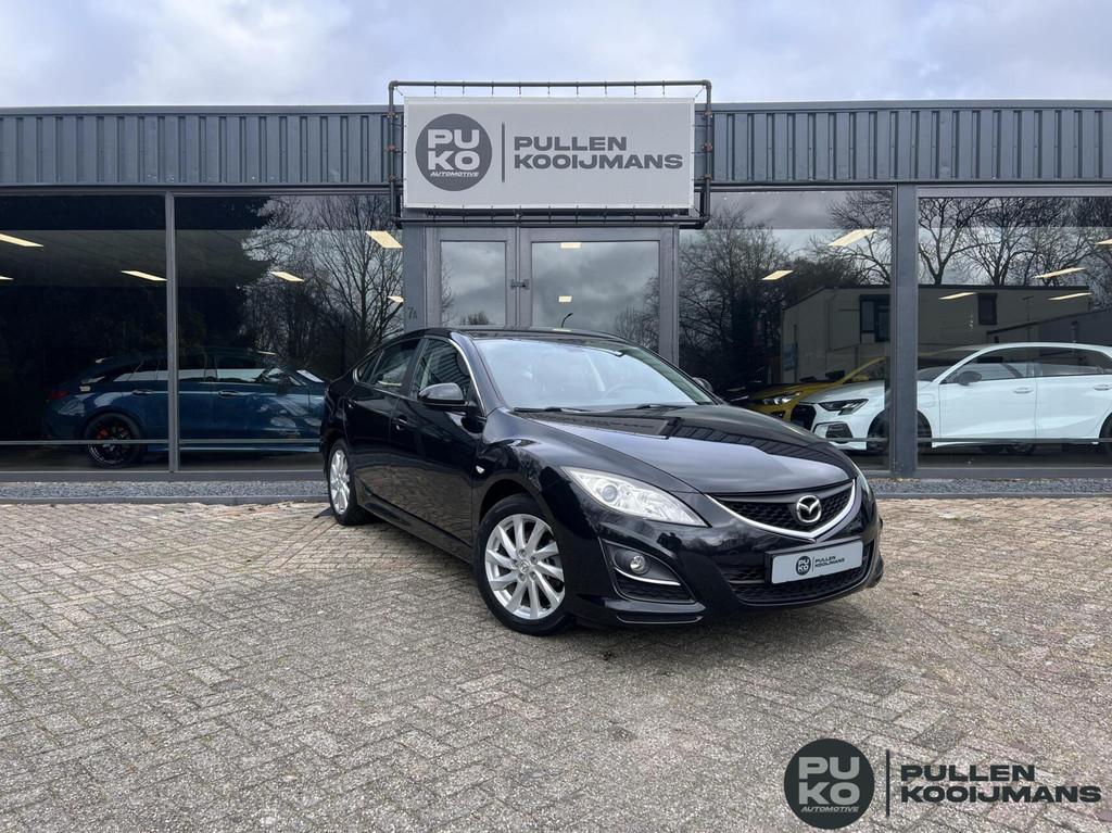 Mazda 6, Auto's, Voorwielaandrijving, Gebruikt, Zwart, 4 cilinders