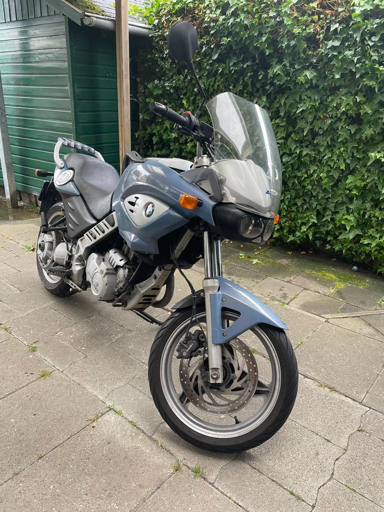 BMW F 650 CS Scarver bj 2002 km 38638 dealer onderhouden, Motoren, Particulier, Meer dan 35 kW, Minimaal motorrijbewijs A2, ABS