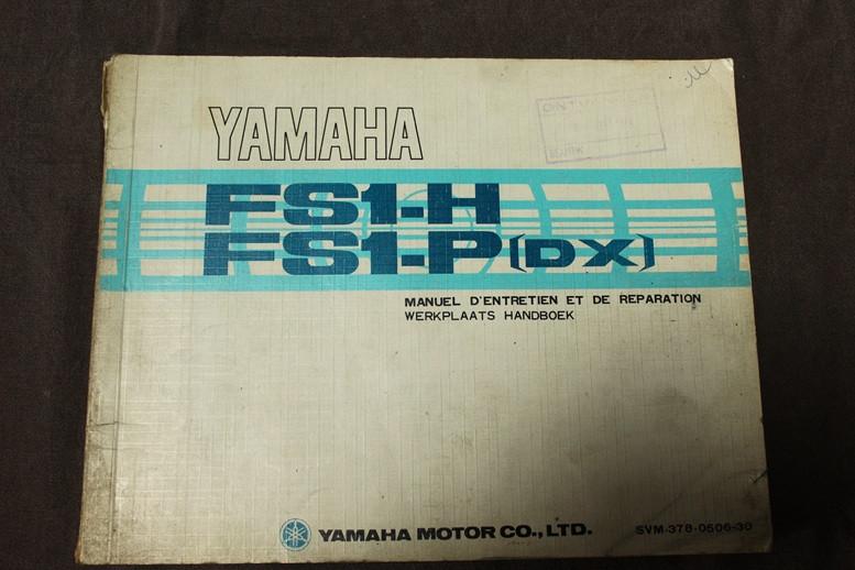 Yamaha FS1-H FS1-P 1973 werkplaatsboek manuel d'entretien, Fietsen en Brommers, Ophalen of Verzenden, Gebruikt