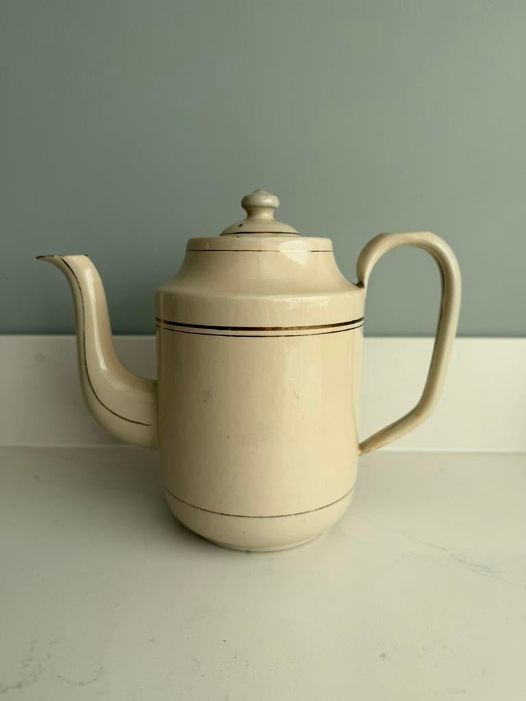 Crème emaille kan, Antiek en Kunst, Antiek | Emaille, Ophalen of Verzenden