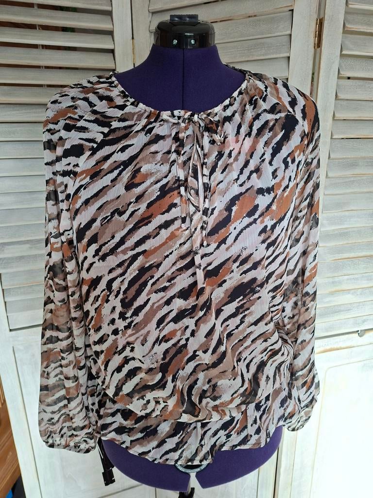 MS Mode top, maat 50 nieuw, Bruin, Verzenden, Maat 46/48 (XL) of groter, Nieuw