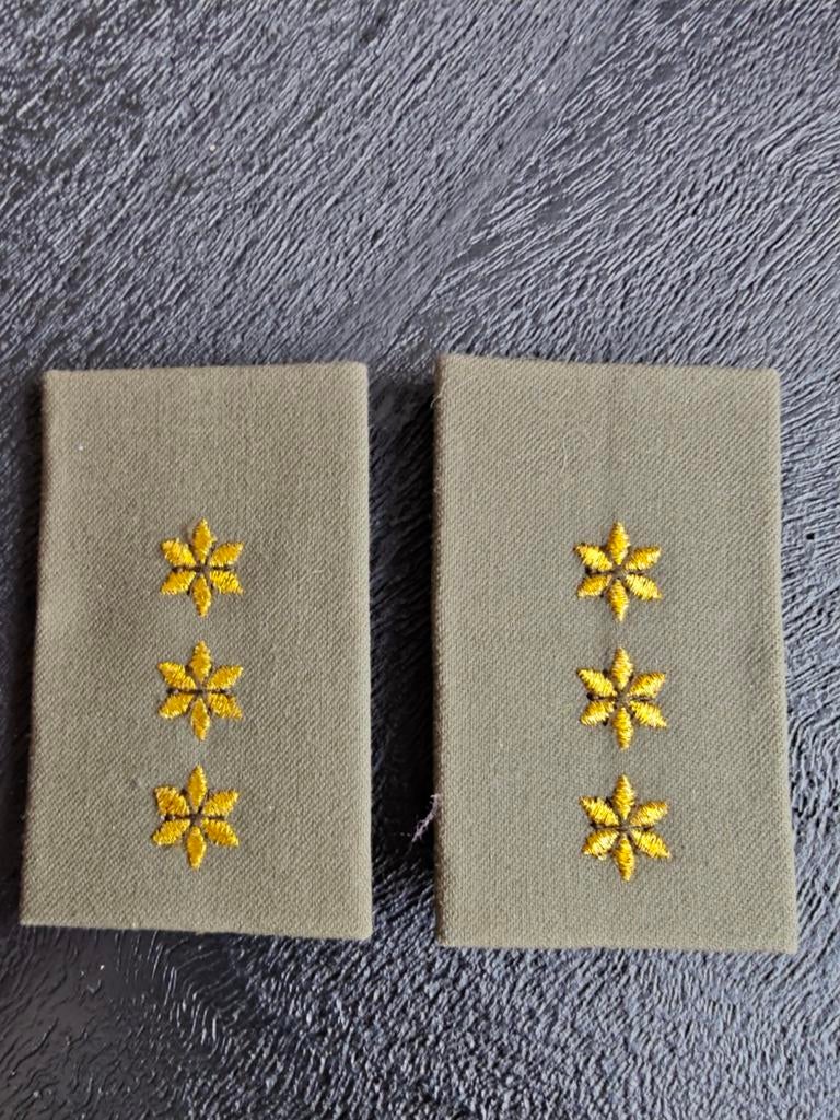 Rangonderscheidingstekens Kapitein, Verzamelen, Militaria | Algemeen, Ophalen of Verzenden, Landmacht, Nederland, Embleem of Badge