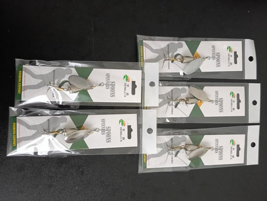 5 stuks kunstaas spinners blinkers, Ophalen of Verzenden, Nieuw