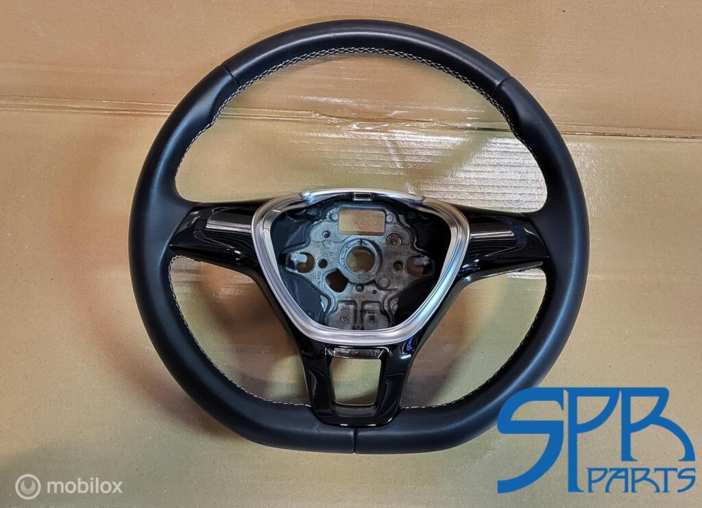 VW GOLF 7 VII LEDER STUUR WITTE STIKSELS HOOGGLANS 5G0419091, Gebruikt, Volkswagen, Ophalen of Verzenden, Volkswagen