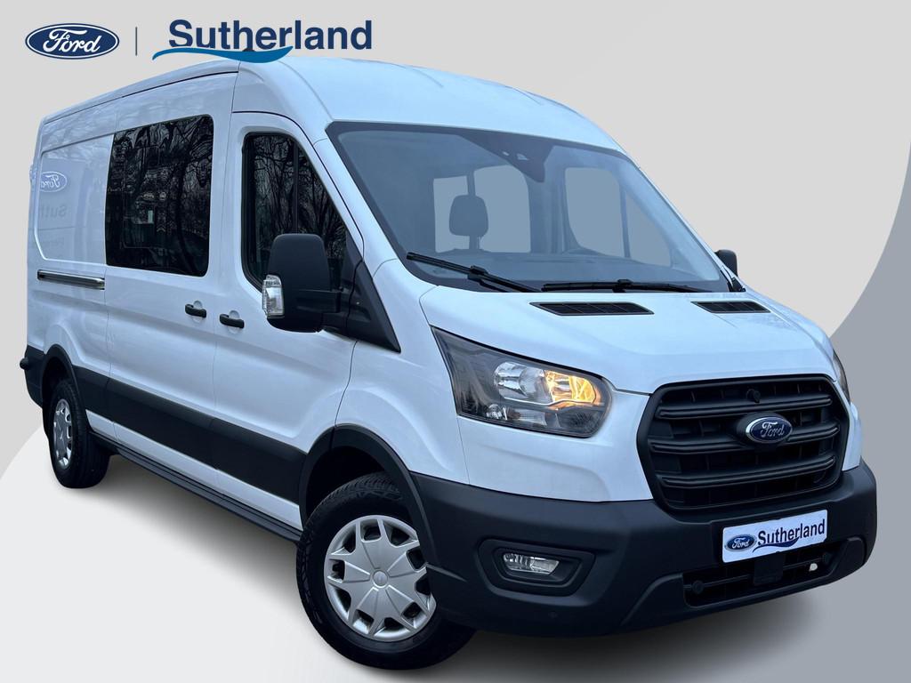 Ford Transit 350 2.0 TDCI L3H2 DC | Dubbele Cabine | Trend |, Auto's, Bestelauto's, Voorwielaandrijving, Stof, Euro 6, 4 cilinders
