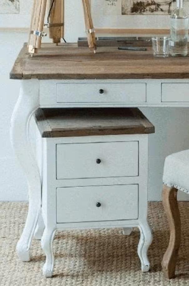 2 x Rivièra Maison Driftwood nachtkastje hout wit, Huis en Inrichting, Slaapkamer | Nachtkastjes, Ophalen, 55 tot 70 cm, Zo goed als nieuw