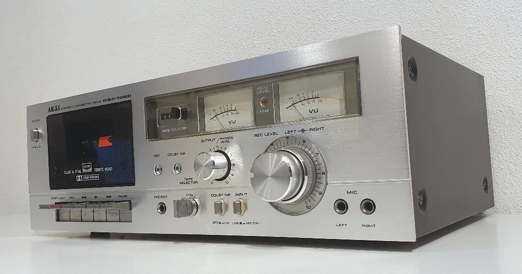 Cassette Deck - Akai GXC-706D, Audio, Tv en Foto, Cassettedecks, S, Enkel, Ophalen of Verzenden, S