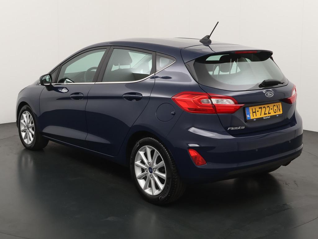 Ford Fiesta Titanium EcoBoost 100 pk AKTIE | AUTOMAAT | Crui, Gebruikt, Blauw, 620 kg, 49 €/maand