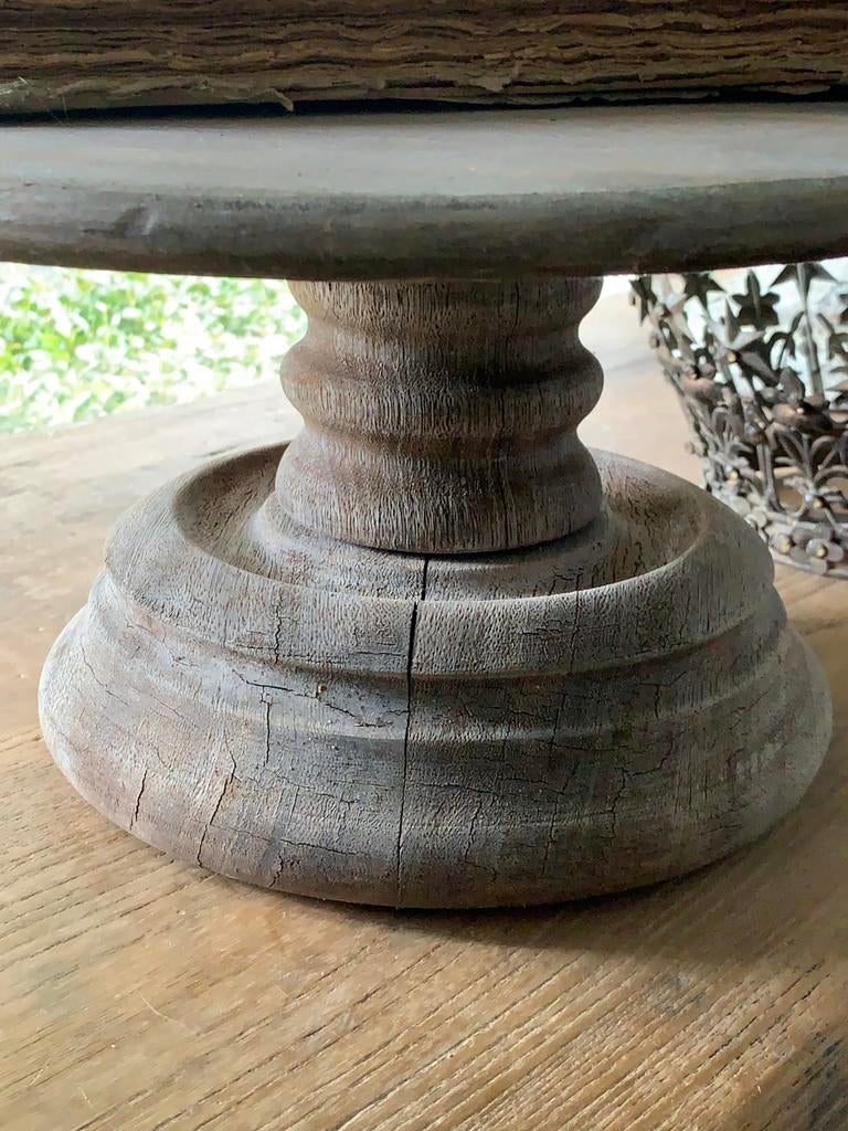 HOUTEN SCHAAL OP HOGE VOET NU € 45,00, Ophalen of Verzenden