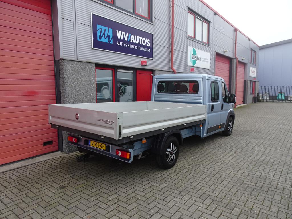 Fiat Ducato 35H 2.3 MultiJet L4H1 DC 6 zitter maxi clima lmv, Auto's, Voorwielaandrijving, Navigatiesysteem, Gebruikt, Blauw