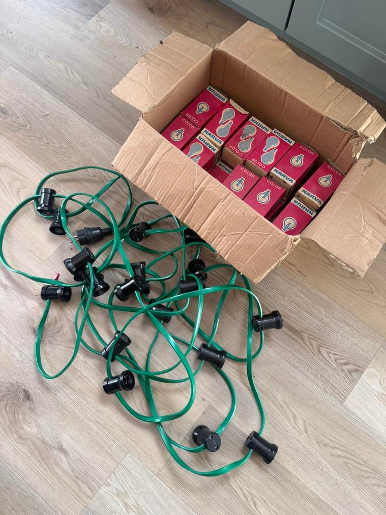 Feestverlichting lamp slinger prikkabel lichtsnoer, Ophalen of Verzenden, Nieuw, Netvoeding, Minder dan 50 watt