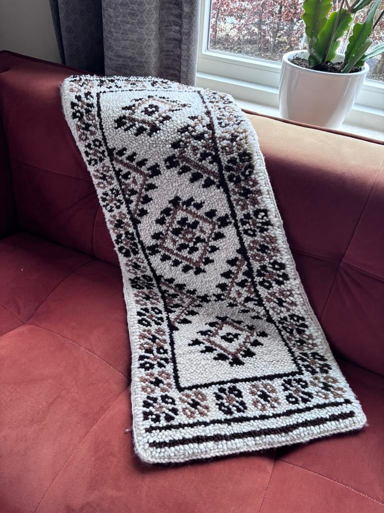 Vintage retro kelim, vloerkleed, kleed tapijt, berber Perzië, Minder dan 50 cm, 50 tot 100 cm, Ophalen of Verzenden, Zo goed als nieuw