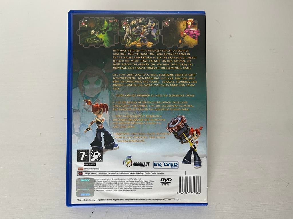 Malice PlayStation 2 game, Gebruikt, 1 speler, T, Ophalen of Verzenden