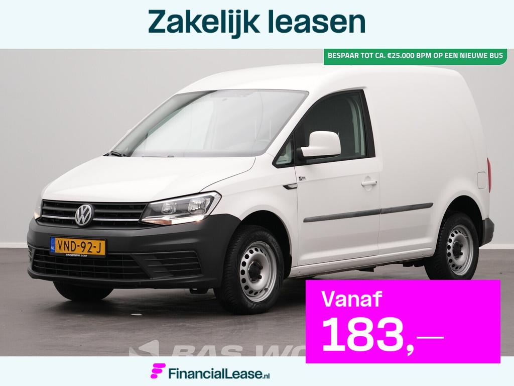 Volkswagen Caddy 102PK Automaat L1H1 Standkachel Airco Parke, Stof, Gebruikt, Euro 6, 700 kg