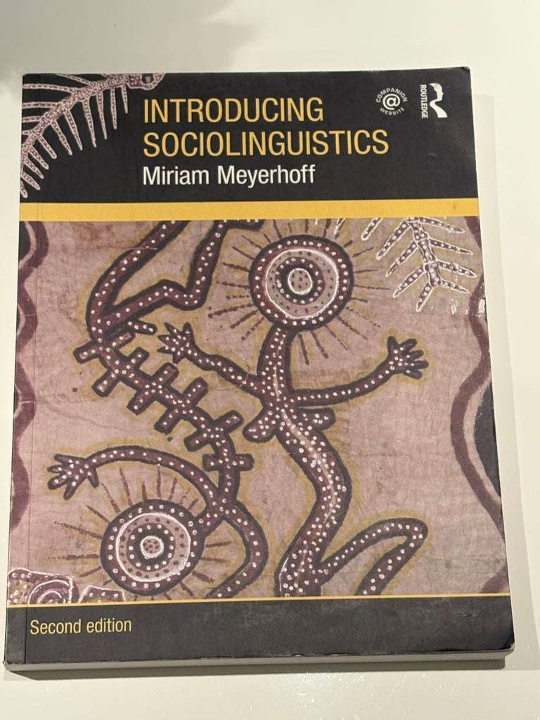 Introducing Sociolinguistics, Ophalen of Verzenden, Alpha, Zo goed als nieuw, WO