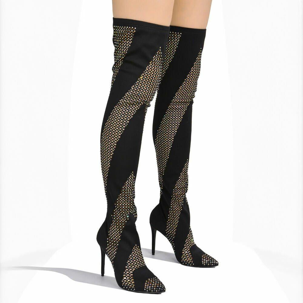 Overknee Laarzen. Maat 36 t/m 41., Ophalen of Verzenden, Nieuw, Zwart, Hoge laarzen