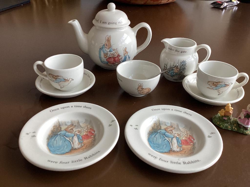 Peter Rabbit, schattig kinderservies van Wedswood, Ophalen of Verzenden