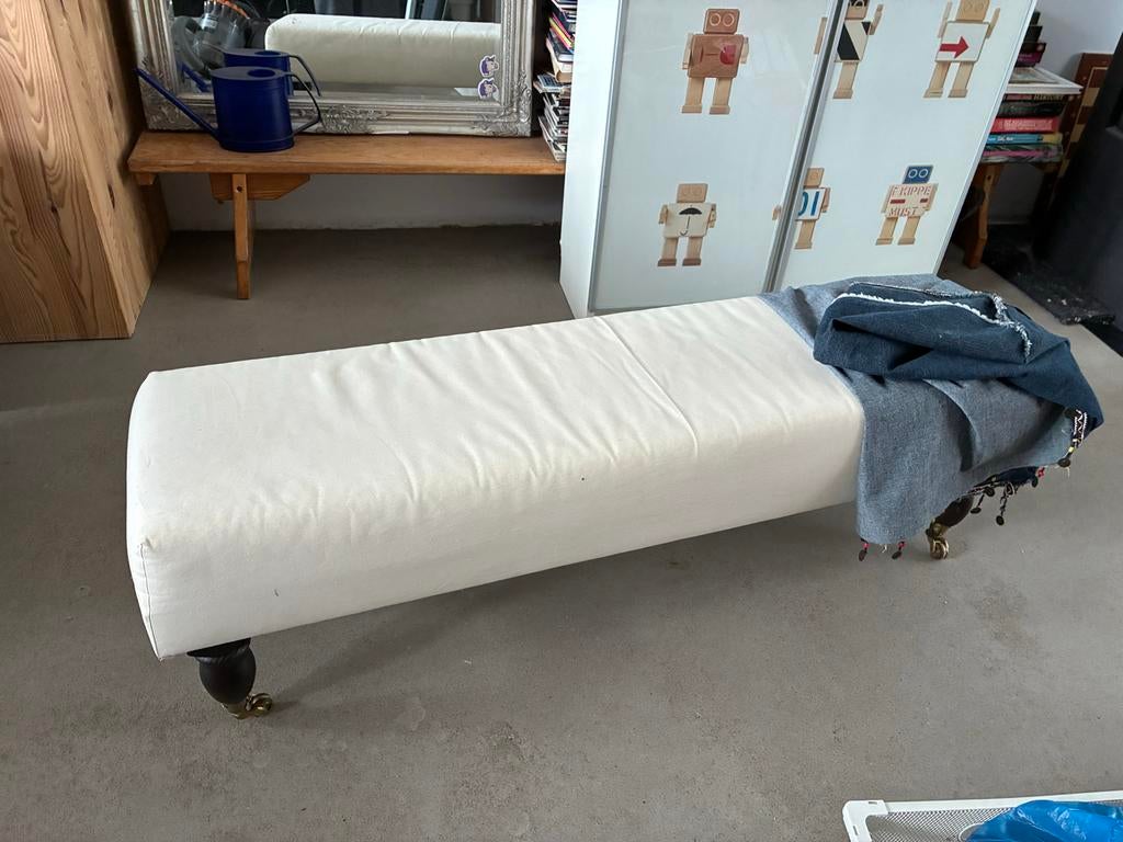 Leuk bankje met losse bekleding, Ophalen, Gebruikt, Eenpersoons, Minder dan 75 cm