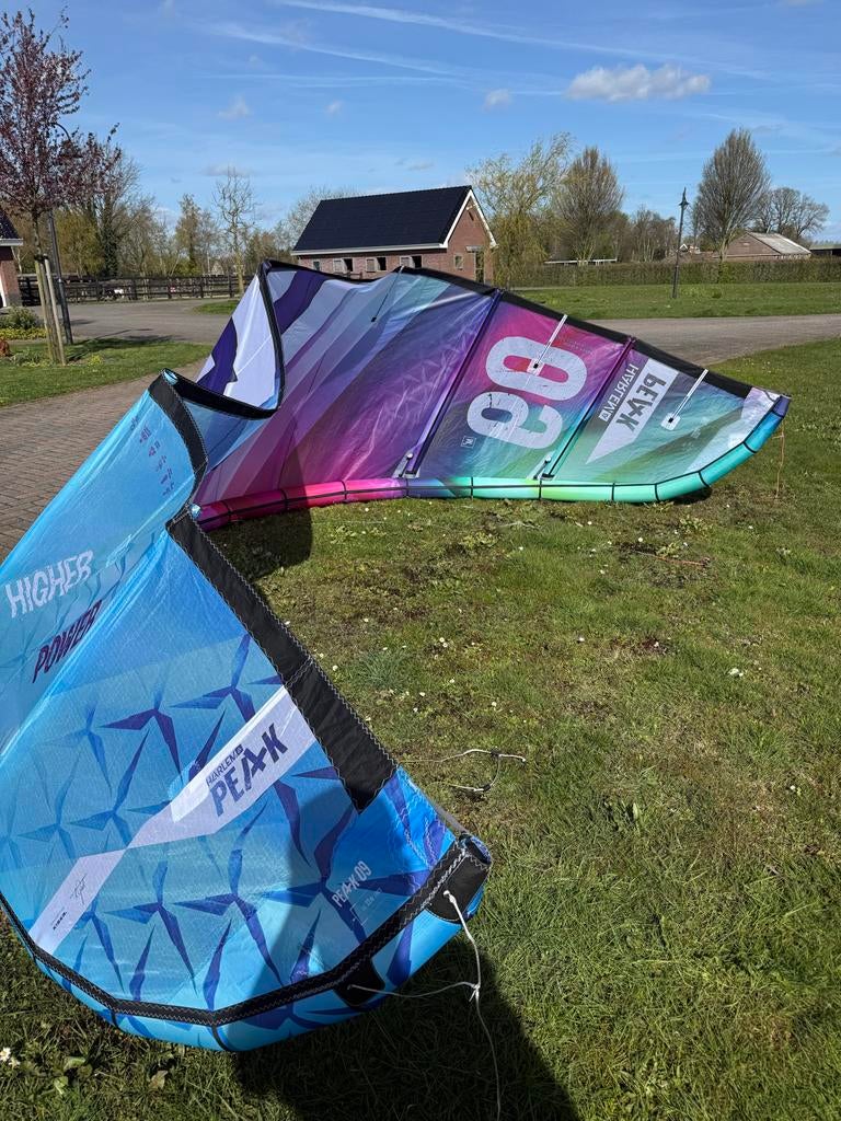 Harlem Peak 9m kite brainchild, Watersport en Boten, 9 m², Geen board, Ophalen of Verzenden, Zo goed als nieuw